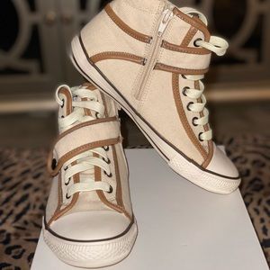 ALDO Beige High Top Sneakers. Size 6M (36)